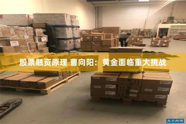 股票融资原理 曹向阳：黄金面临重大挑战
