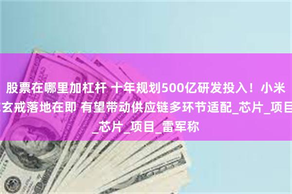 股票在哪里加杠杆 十年规划500亿研发投入！小米自研SoC玄戒落地在即 有望带动供应链多环节适配_芯片_项目_雷军称